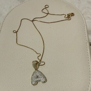 EPJewels BUBBLE LETTER CZ NECKLACE